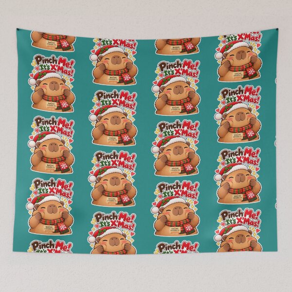 Item preview, PINCH ME! IT'S X'MAS! 2026 BY NAGGINGSTICKERSCO. NAGGING CAPYBARA'S A VERY NAGGING CHRISTMAS! COLLECTION | GREEN Edition | No.01 designed and sold by LaMaisonOfMY.