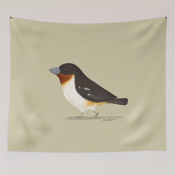 Item preview, White Rumped Tanager Bird designed and sold by julianamotzko.