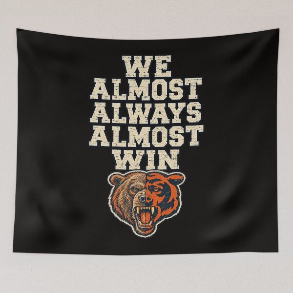 Item preview, Chicago Football We Almost Always Almost Win Funny Bear Graphic designed and sold by PunPals-Art.