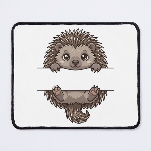 Item preview, Cute Hedgehog Peeking - Kawaii Spiky Pet Monogram designed and sold by PetalsPaws.