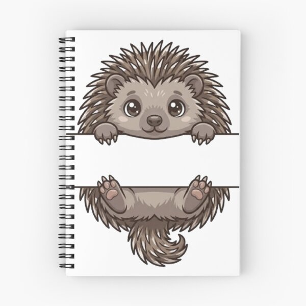 Item preview, Cute Hedgehog Peeking - Kawaii Spiky Pet Monogram designed and sold by PetalsPaws.