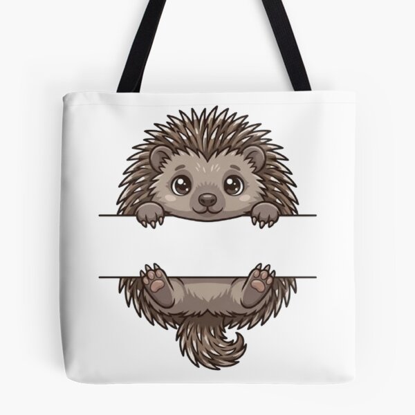 Item preview, Cute Hedgehog Peeking - Kawaii Spiky Pet Monogram designed and sold by PetalsPaws.