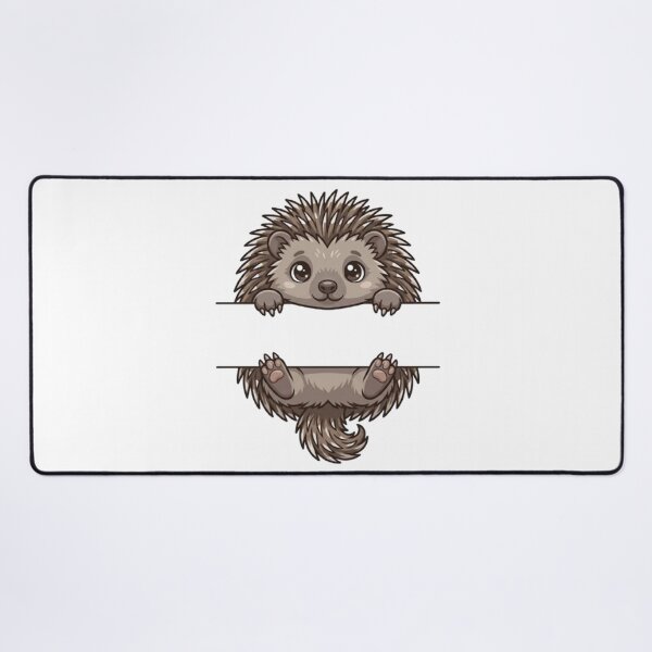 Item preview, Cute Hedgehog Peeking - Kawaii Spiky Pet Monogram designed and sold by PetalsPaws.