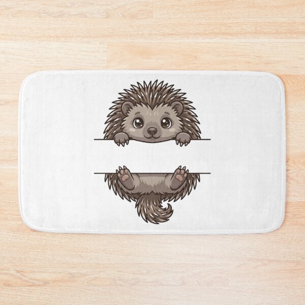 Item preview, Cute Hedgehog Peeking - Kawaii Spiky Pet Monogram designed and sold by PetalsPaws.