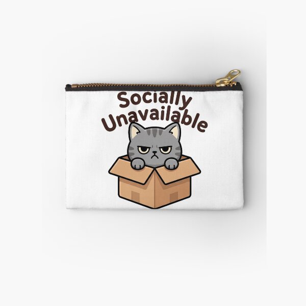 Item preview, Socially Unavailable Cat in a Box designed and sold by Rariks.