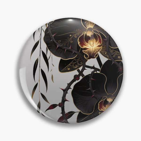 Item preview, Dark Underworld Orchid - Mythcore Aesthetic Luxury Floral Art designed and sold by GodsMonsterss.