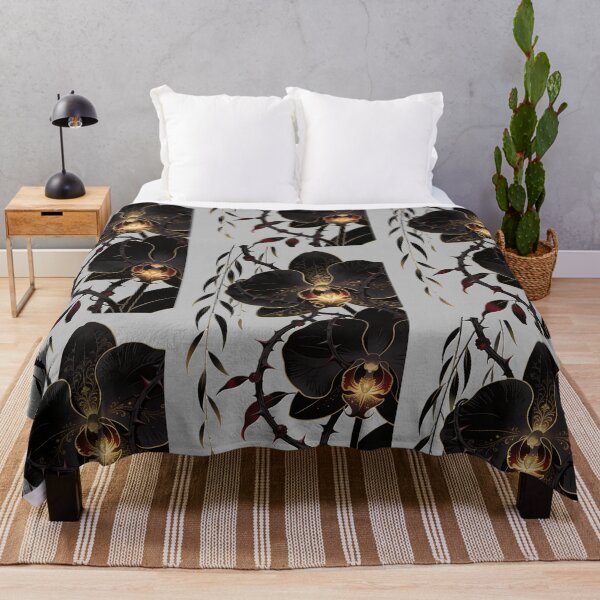 Item preview, Dark Underworld Orchid - Mythcore Aesthetic Luxury Floral Art designed and sold by GodsMonsterss.