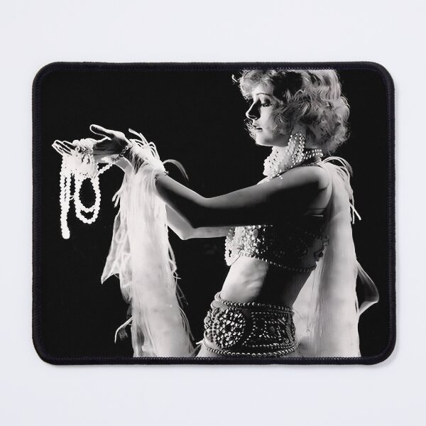 Item preview, 1926 silent film actress Corinne Griffith dressed in an ornate, jeweled flapper-era costume black and white photograph designed and sold by Astrid Arkhangelsky.