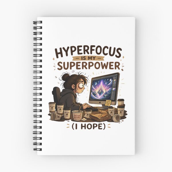 Item preview, Hyperfocus Is My Superpower Funny ADHD Coffee Mug Art designed and sold by Créative touche .