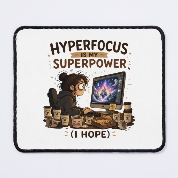 Item preview, Hyperfocus Is My Superpower Funny ADHD Coffee Mug Art designed and sold by Créative touche .
