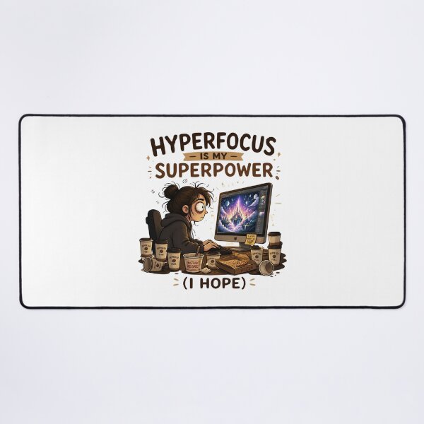 Item preview, Hyperfocus Is My Superpower Funny ADHD Coffee Mug Art designed and sold by Créative touche .