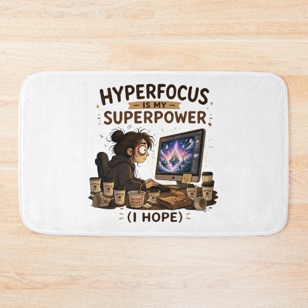 Item preview, Hyperfocus Is My Superpower Funny ADHD Coffee Mug Art designed and sold by Créative touche .