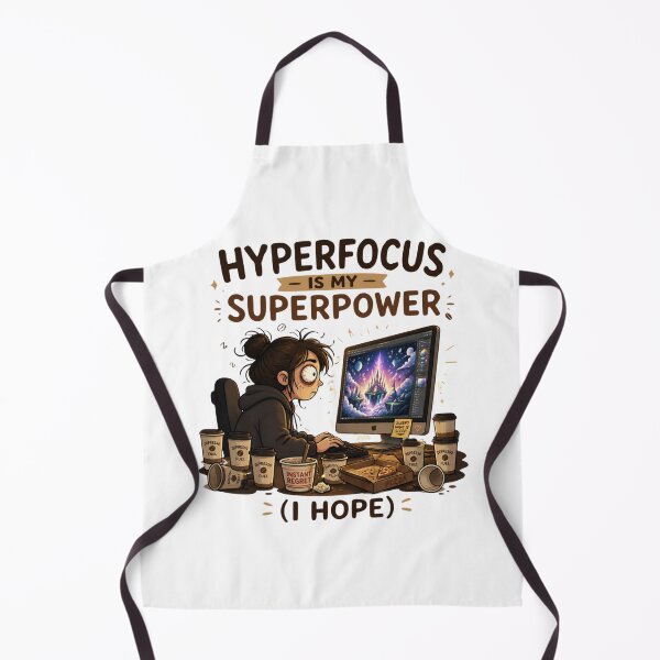 Item preview, Hyperfocus Is My Superpower Funny ADHD Coffee Mug Art designed and sold by Créative touche .