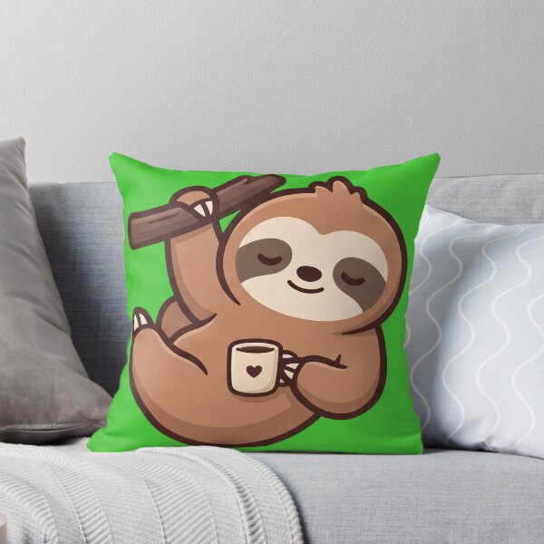 Item preview, Sleepy Sloth with Coffee designed and sold by Rariks.