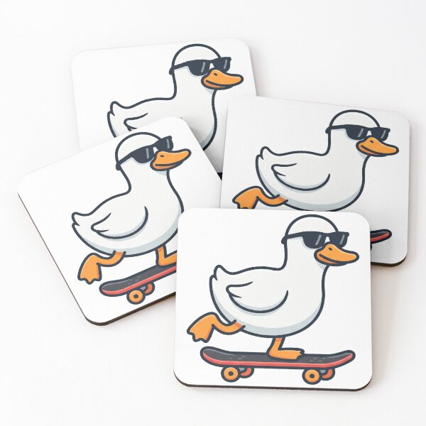Item preview, Cool Duck on a Skateboard designed and sold by Rariks.