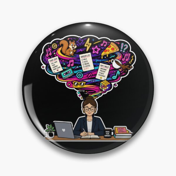 Item preview, My Brain During Meetings Funny ADHD Office Humor designed and sold by Créative touche .