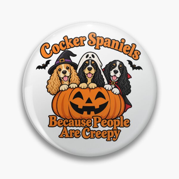 Item preview, Cocker Spaniels Because People are Creepy Halloween Dog designed and sold by Kladhadredo.