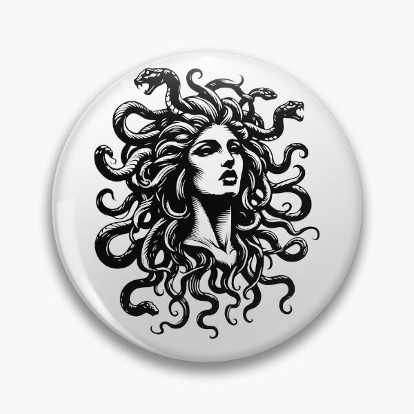 Artikelvorschau, Medusa Gorgone Griechische Mythologie Vintage entworfen und verkauft von woodnsheepee.