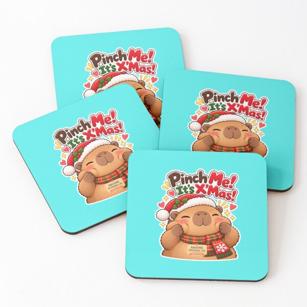 Item preview, PINCH ME! IT'S X'MAS! 2026 BY NAGGINGSTICKERSCO. NAGGING CAPYBARA'S A VERY NAGGING CHRISTMAS! COLLECTION | AQUA Edition | No.01 designed and sold by LaMaisonOfMY.