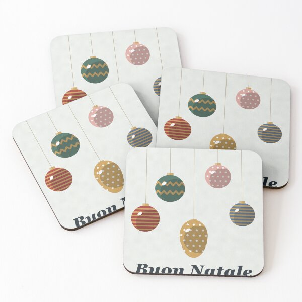 Item preview, Buon Natale Retro Christmas Ornaments designed and sold by ChromaLens.