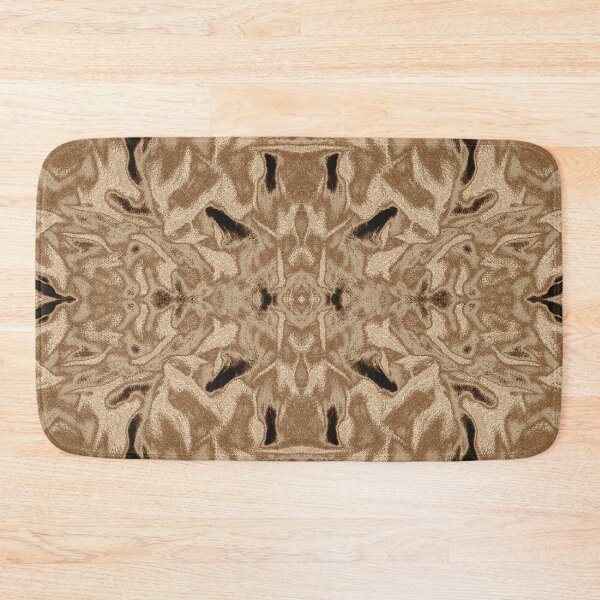 Item preview, Sand Damask Kaleidoscope – Elegant Botanical Pattern designed and sold by SulkaCreative.