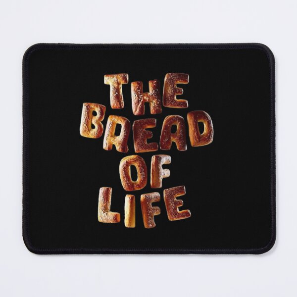 Item preview, The Bread Of Life Baked Bread Letters – Christian Typography Design designed and sold by EatPrayLive.