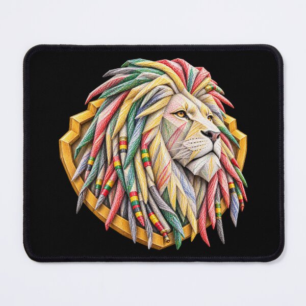 Item preview, Origami Lion Art – Colorful Geometric Paper Lion Head | 3D Animal Art designed and sold by PLUSHIWORLDtm.