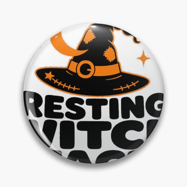 Item preview, Resting Witch Face Cute Hat Moon Halloween Tee designed and sold by GSideArtStore.