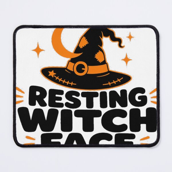Item preview, Resting Witch Face Cute Hat Moon Halloween Tee designed and sold by GSideArtStore.
