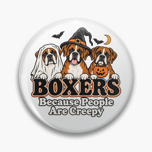 Item preview, Boxers Because People are Creepy Halloween Dogs Costume Meme designed and sold by Kladhadredo.