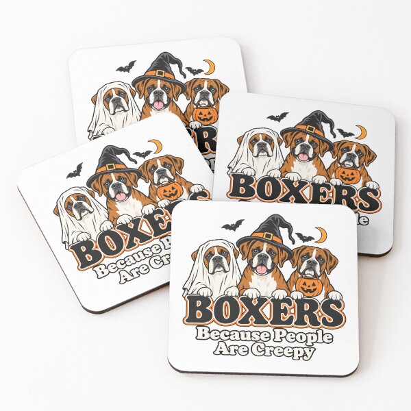 Item preview, Boxers Because People are Creepy Halloween Dogs Costume Meme designed and sold by Kladhadredo.