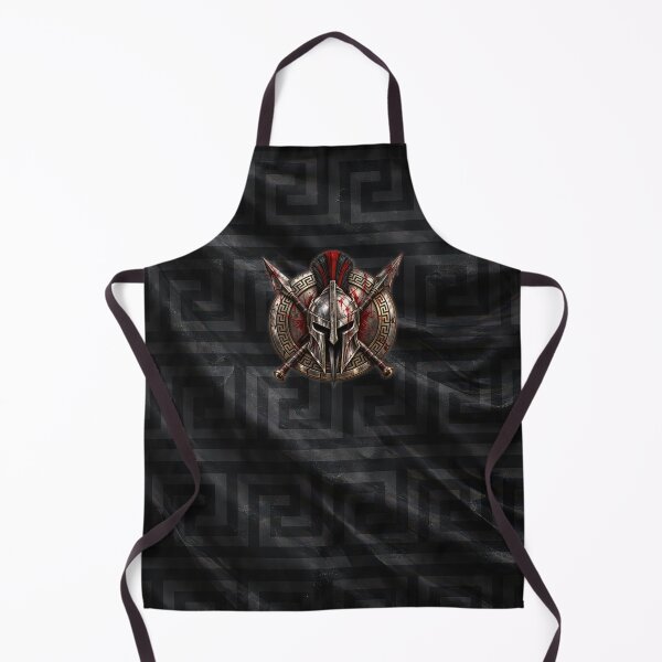 Item preview, Spartan Warrior Shield & Spears – Ancient Battle Emblem designed and sold by artistwill.