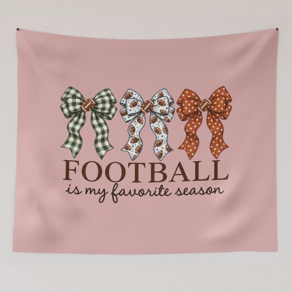 Item preview, Football Is My Favorite Season Coquette Bows Game Day designed and sold by PunPals-Art.