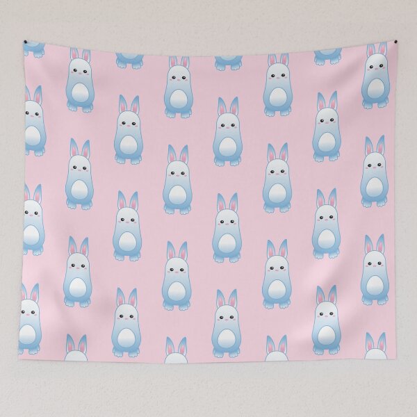 Item preview, Pattern of Cute Pastel Baby bunny - Kawaii Chibi illustration designed and sold by Agamaji.
