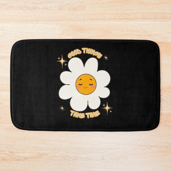 Item preview, Good Things Take Time - Groovy Retro Daisy Flower designed and sold by Créative touche .