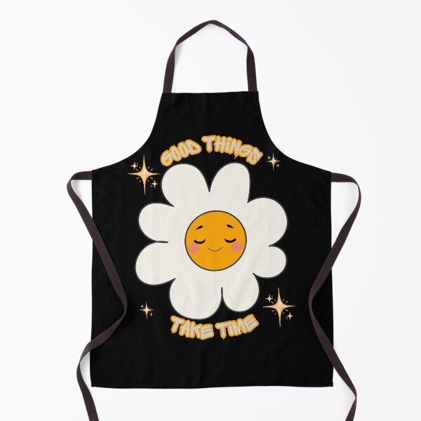 Item preview, Good Things Take Time - Groovy Retro Daisy Flower designed and sold by Créative touche .