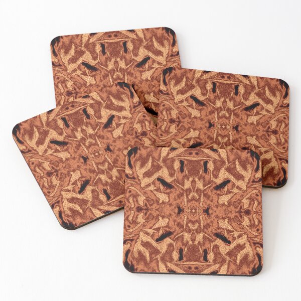 Item preview, Copper Damask Kaleidoscope – Luxurious Botanical Pattern designed and sold by SulkaCreative.