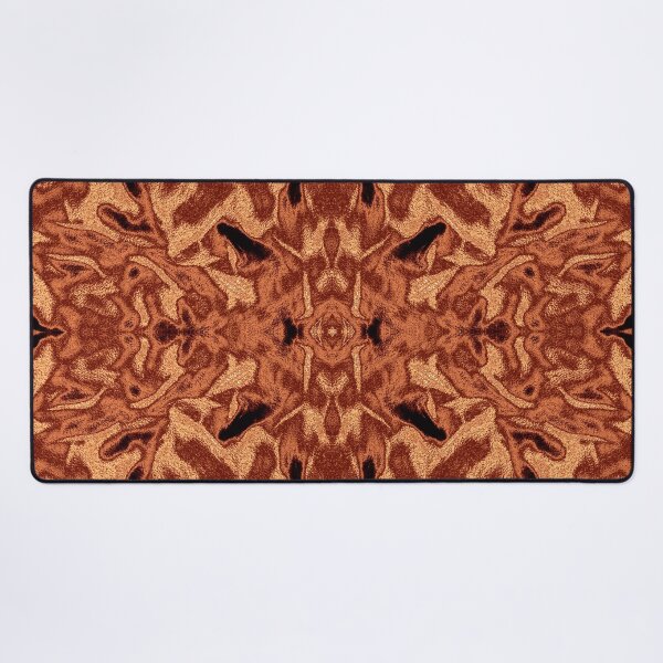 Item preview, Copper Damask Kaleidoscope – Luxurious Botanical Pattern designed and sold by SulkaCreative.