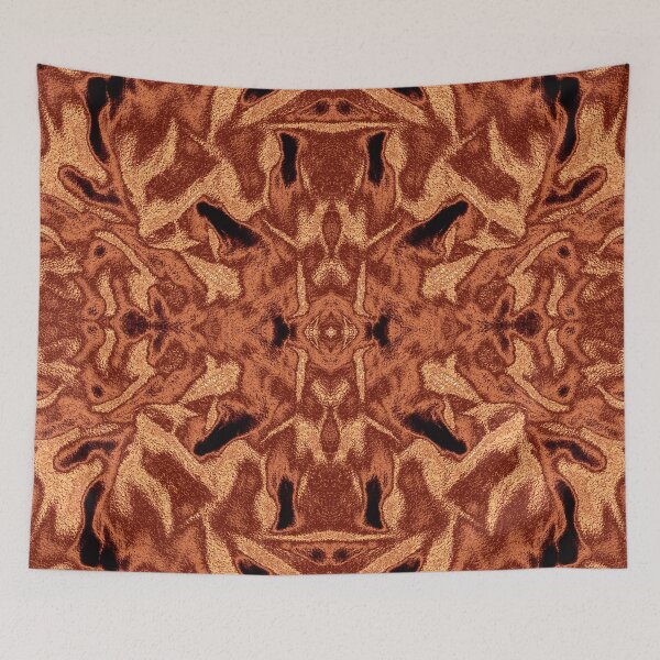Item preview, Copper Damask Kaleidoscope – Luxurious Botanical Pattern designed and sold by SulkaCreative.
