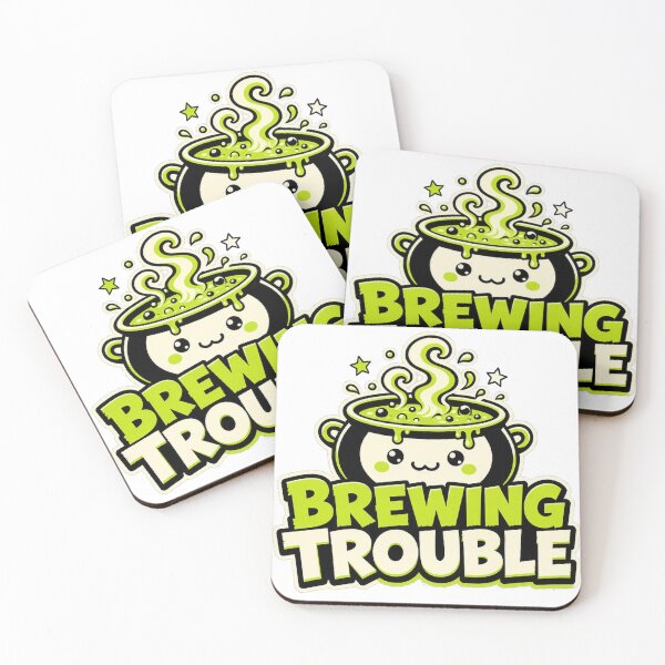 Item preview, Brewing Trouble Cute Cauldron Witch Halloween Tee designed and sold by GSideArtStore.