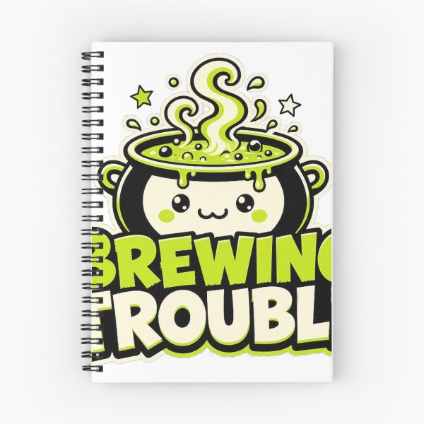 Item preview, Brewing Trouble Cute Cauldron Witch Halloween Tee designed and sold by GSideArtStore.