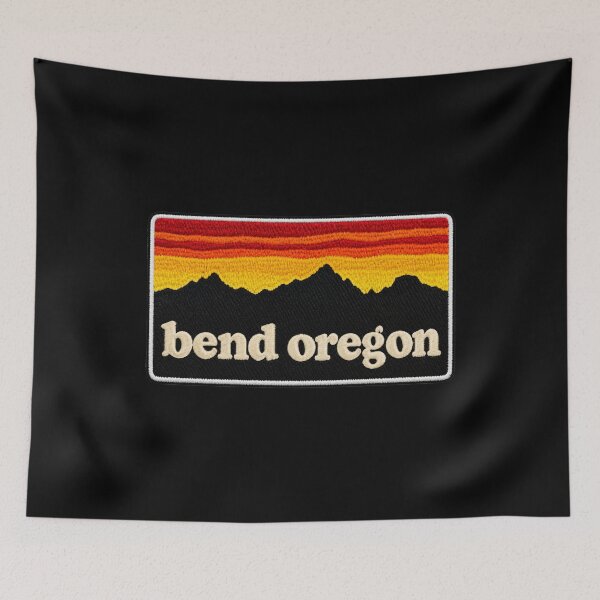 Item preview, Bend Oregon Mountain Sunset Retro Outdoor Graphic designed and sold by Swanny's Custom T-shirt and Gift Designs.