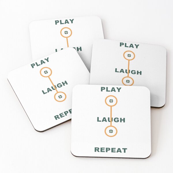 Item preview, Play Laugh Repeat designed and sold by PaddleJoyGoods.