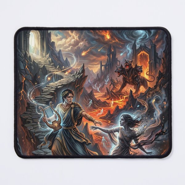 Item preview, Orpheus Turning Back as Eurydice Is Pulled into Darkness designed and sold by Lucid Dream Pixel.