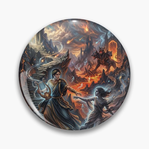 Item preview, Orpheus Turning Back as Eurydice Is Pulled into Darkness designed and sold by Lucid Dream Pixel.