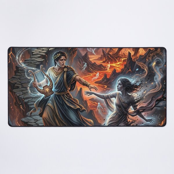 Item preview, Orpheus Turning Back as Eurydice Is Pulled into Darkness designed and sold by Lucid Dream Pixel.