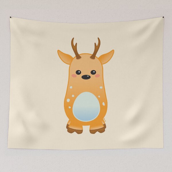Item preview, Cute Pastel Baby Deer - Kawaii Chibi illustration designed and sold by Agamaji.