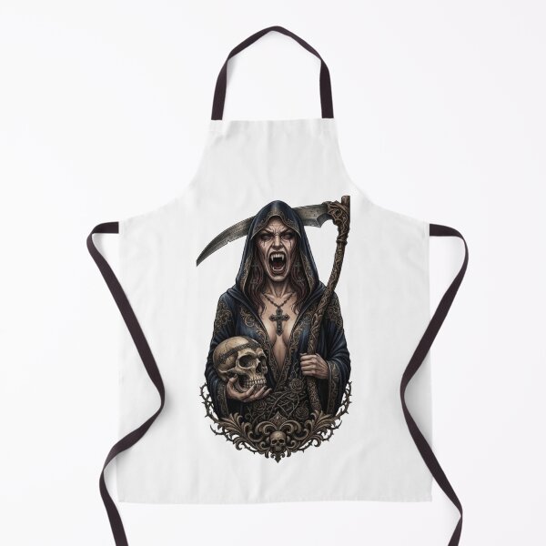 Item preview, Screaming Vampire Reaper with Scythe and Skull designed and sold by CHRIST5000.