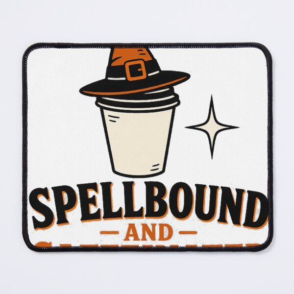 Item preview, Spellbound and Caffeinated Witch Coffee Halloween Tee designed and sold by GSideArtStore.