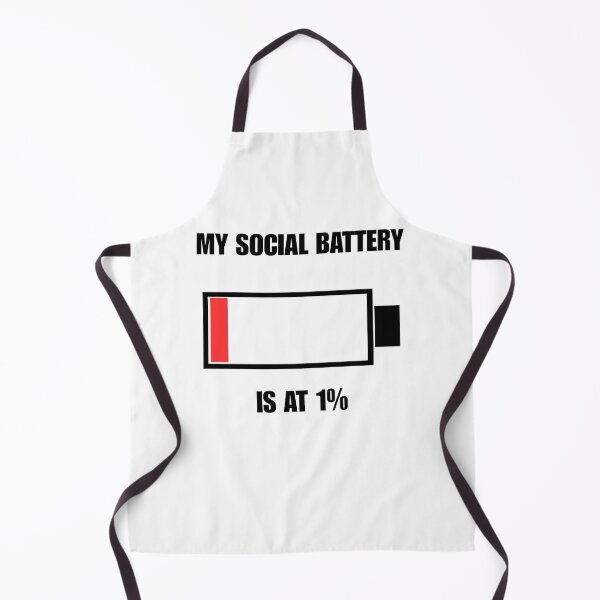 Item preview, My Social Battery Is At 1 Percent Funny Introvert designed and sold by Créative touche .